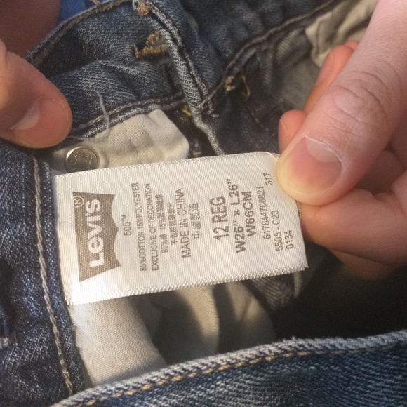 Kids Levi's 505 Jeans - Picture 6 of 8
